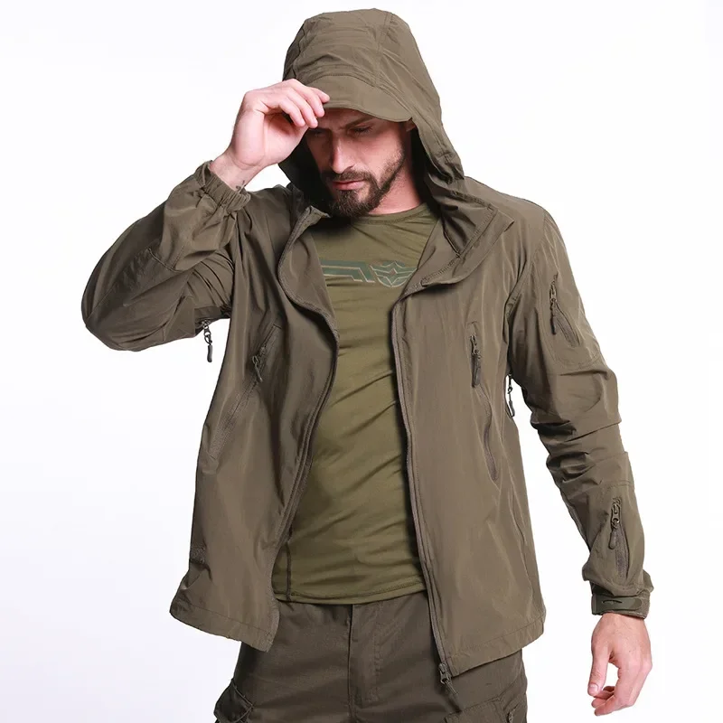 Hunting Jacket Hooded for Running Hiking Climbing Outdoor Sports Thermal Cycling Clothes 2026 New Windproof Apparel Riding Coat