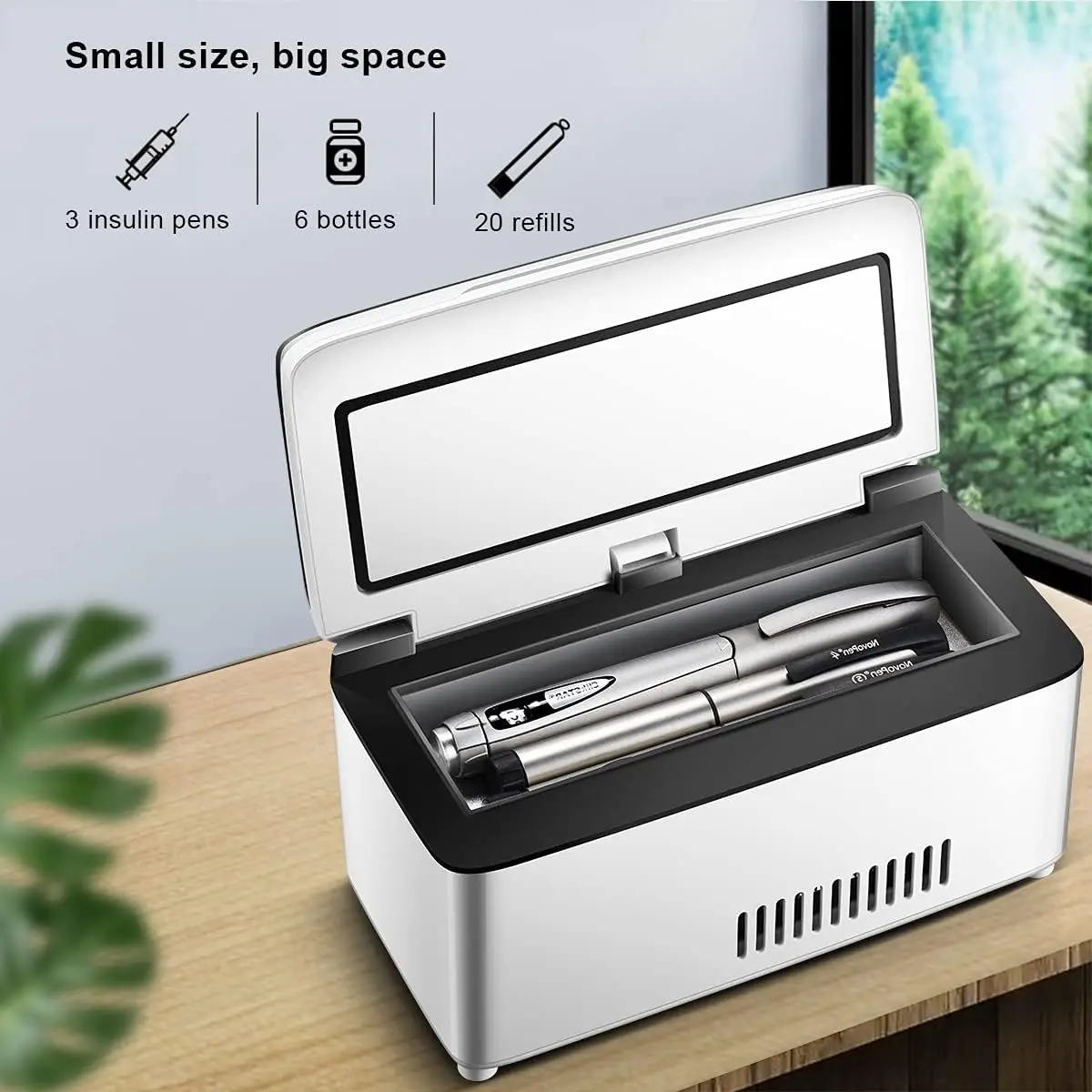 

NEW 13600mAh Travel Portable Insulin Refrigerator USB Rechargeable Mini Cold Box Drug Medicine Constant Temperature Cooler