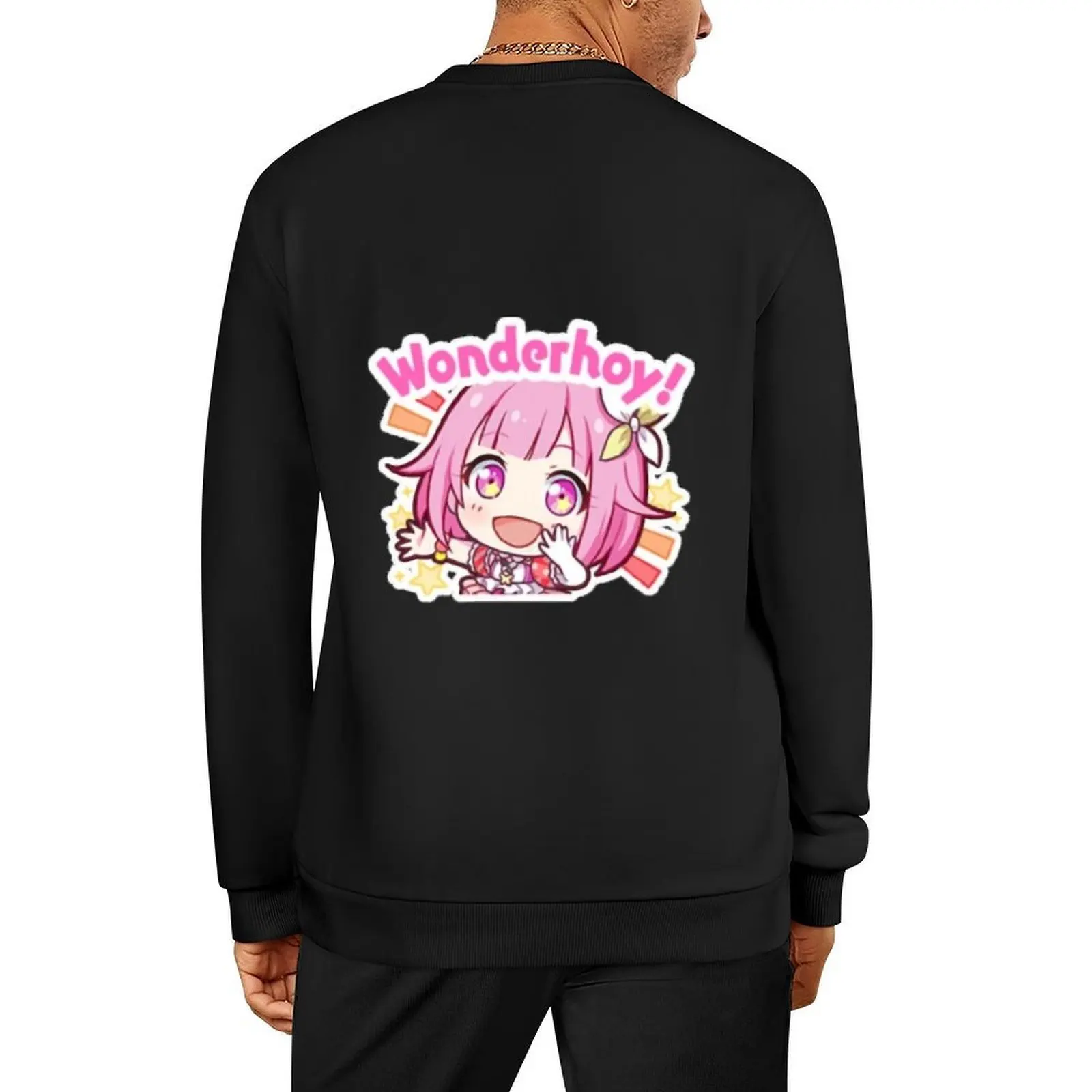 

wonderhoy Emu Otori wonderhoy stamp Sticker Pullover clothes for men men clothing men's winter sweater oversize sweatshirts