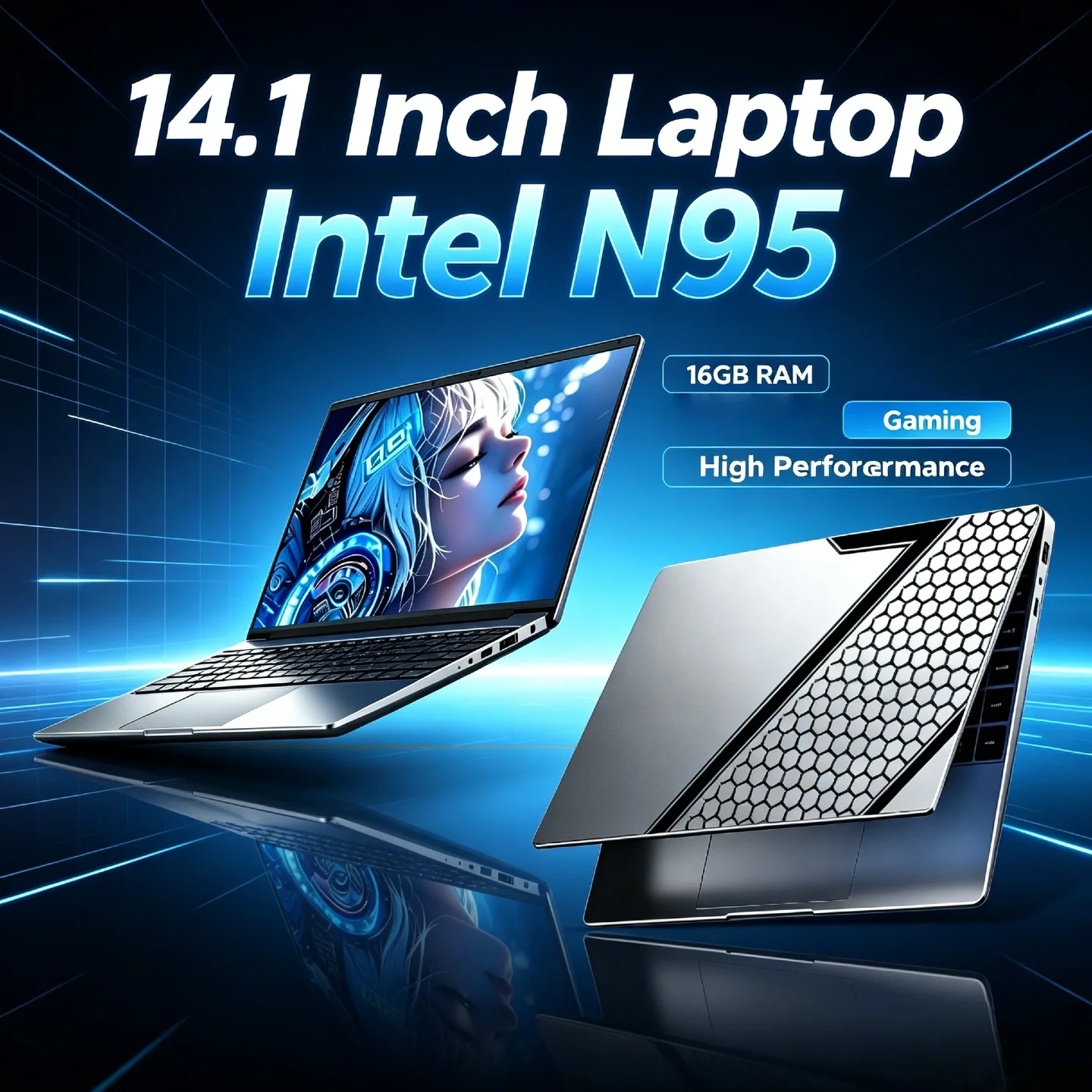 Pc Unit For Gaming - N95 14.1 Inch Laptop 4C4T 3.4GHz