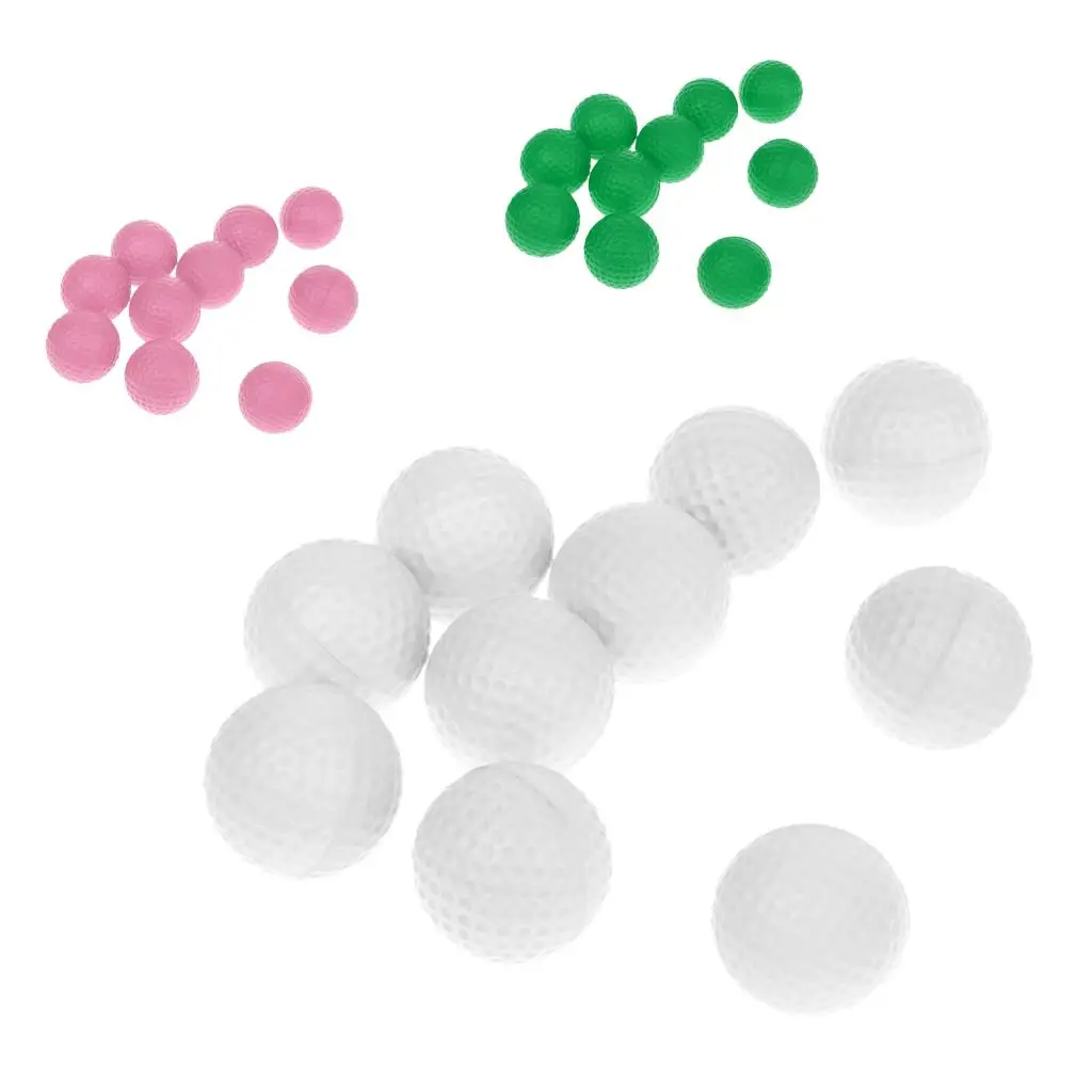 Set of 30 Golf Ball Training Practice Soft Foam Balls White