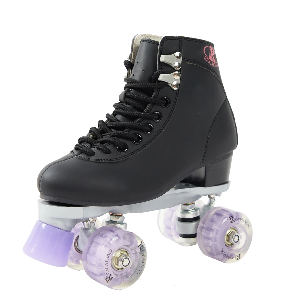 цена Roller Skates Adult Double-Row Pulley Shoes   4-Wheels Flashing   Skates