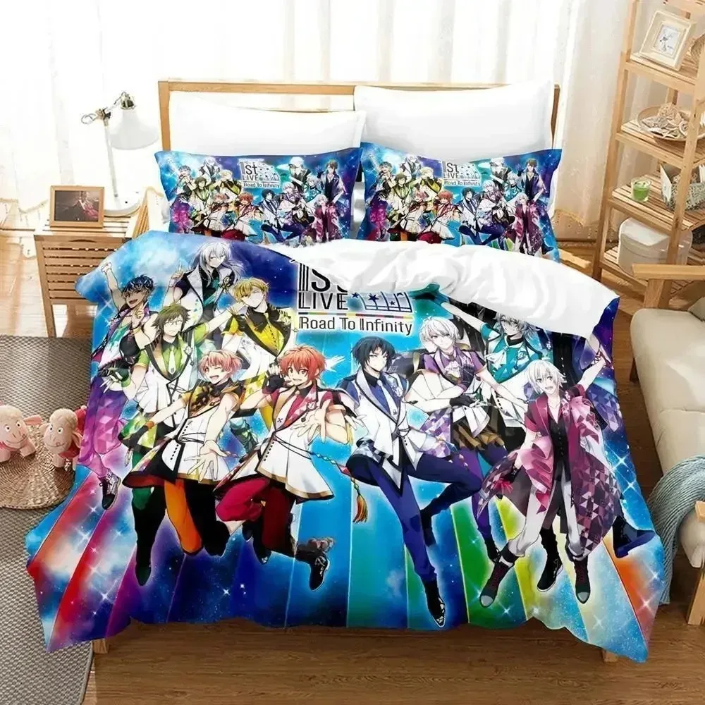 

Anime Game IDOLiSH7 Bedding Set Single Twin Full Queen King Size Bed Set Adult Kid Bedroom Duvet cover Sets Home Textile