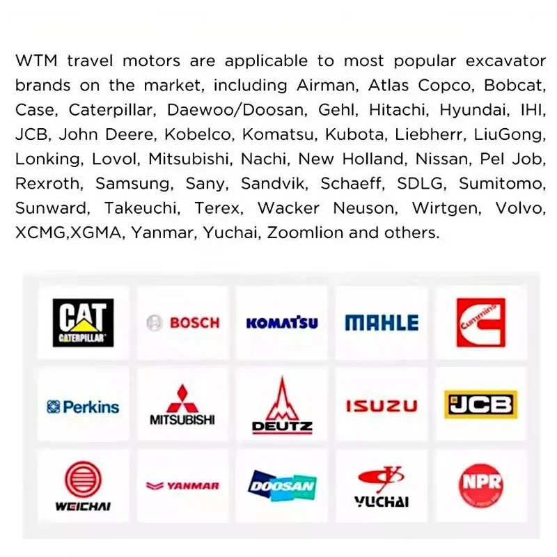 WEITAI Mini Excavator Hydraulic Track Motor Final Drive for pc200 ex60 225 mini excavator