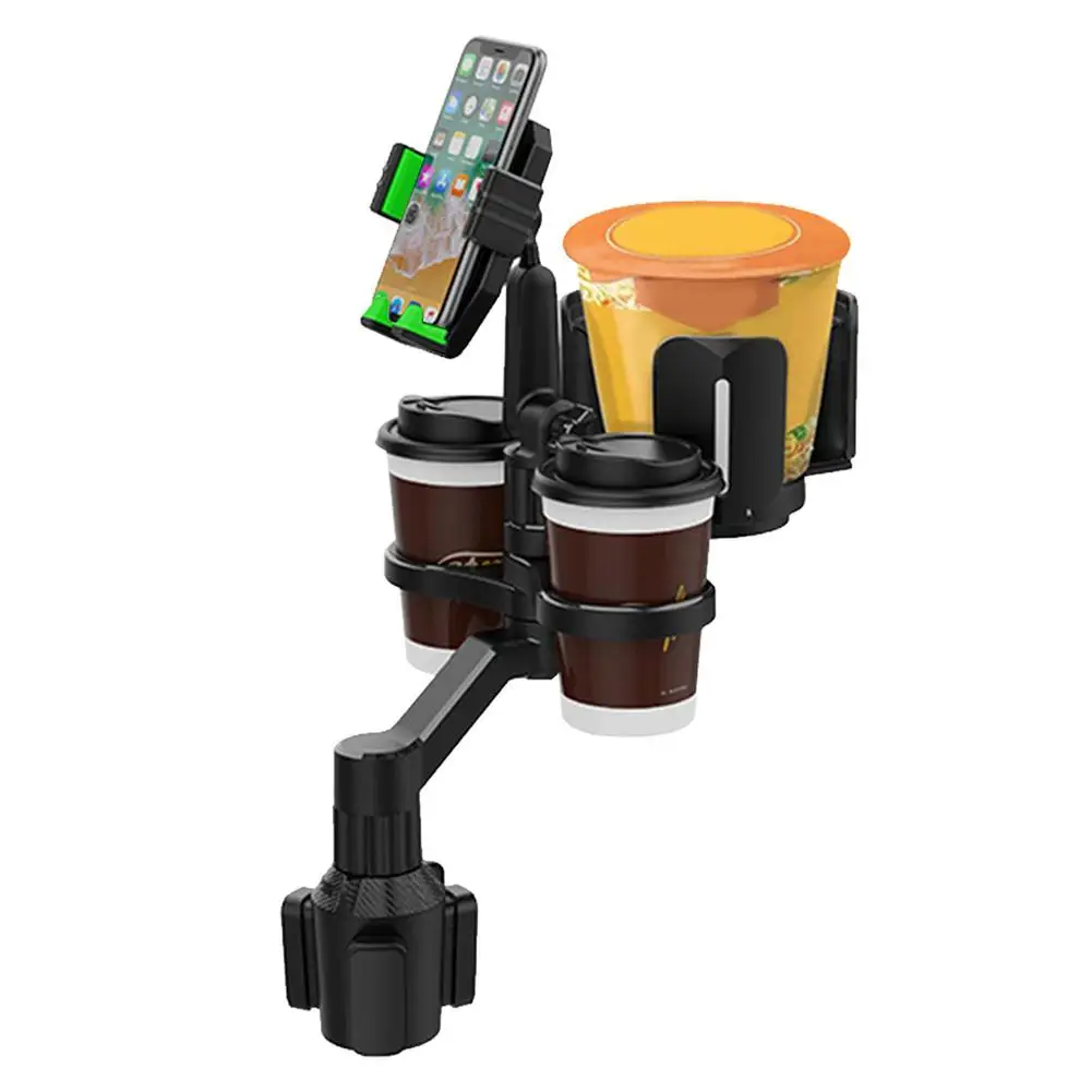 Car Cup Holder Expander Tray Multi-functional Mobile Navigation Bracket Dining Table Food Storage Rack Mobile Phone Holder 