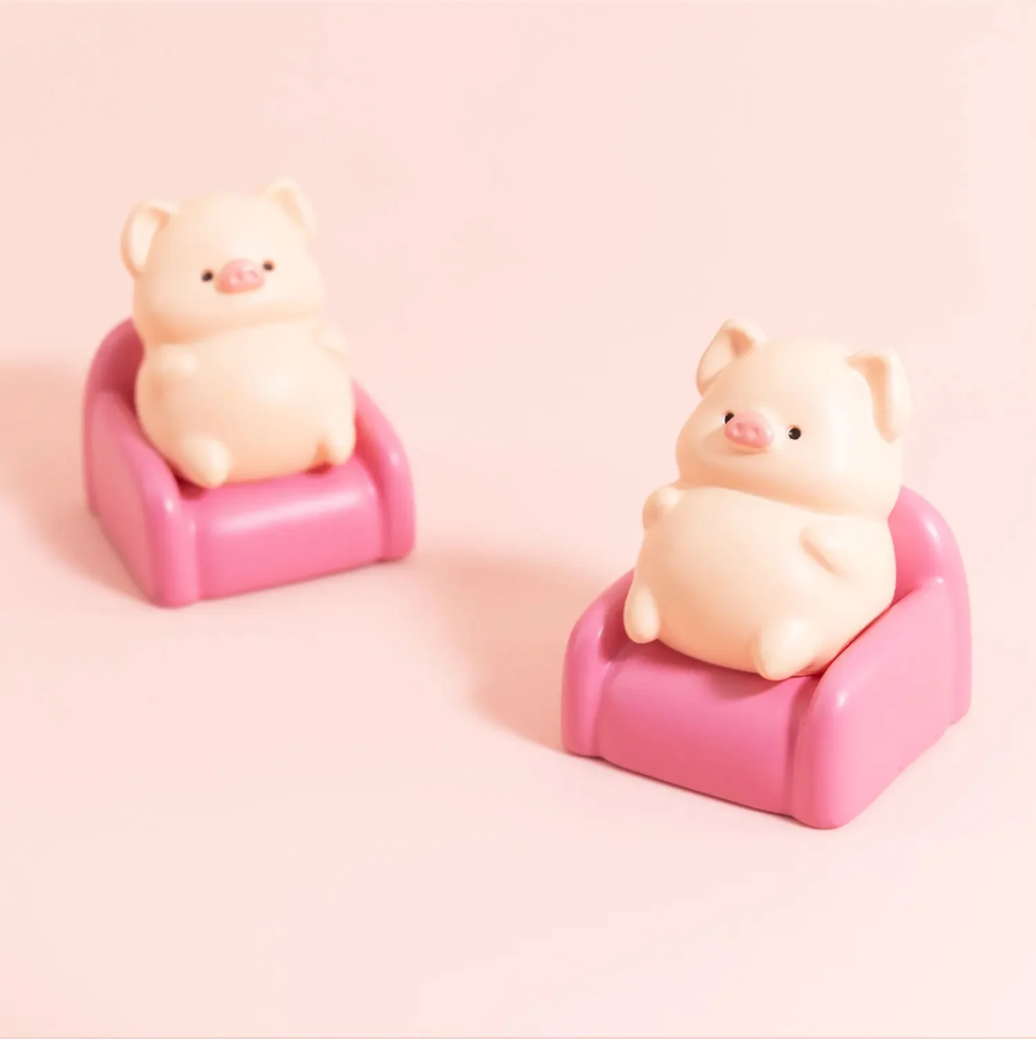 Personalized Keycap Pink Cute Cartoon Piggy Keycaps Gift Three-dimensional Animal Keycaps Cross Shaft Mechanical Keyboard Keycap