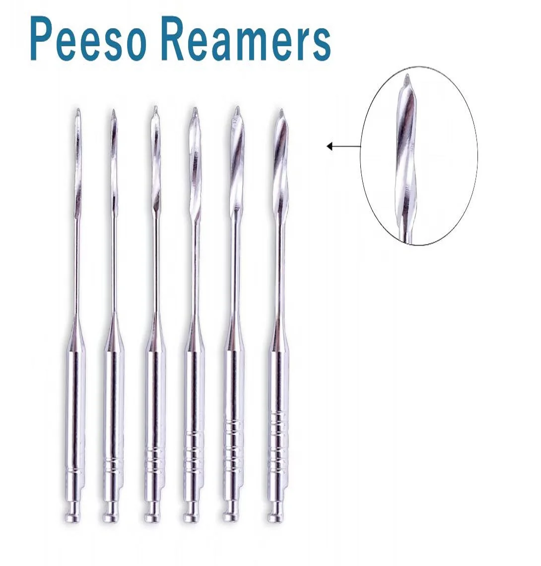 10パック-6個-歯科用ピーソリーマー-ゲイツドリル-28mm-32mm-根管リーマー-ドリルバー-エンドファイル-エンジン用-歯科材料