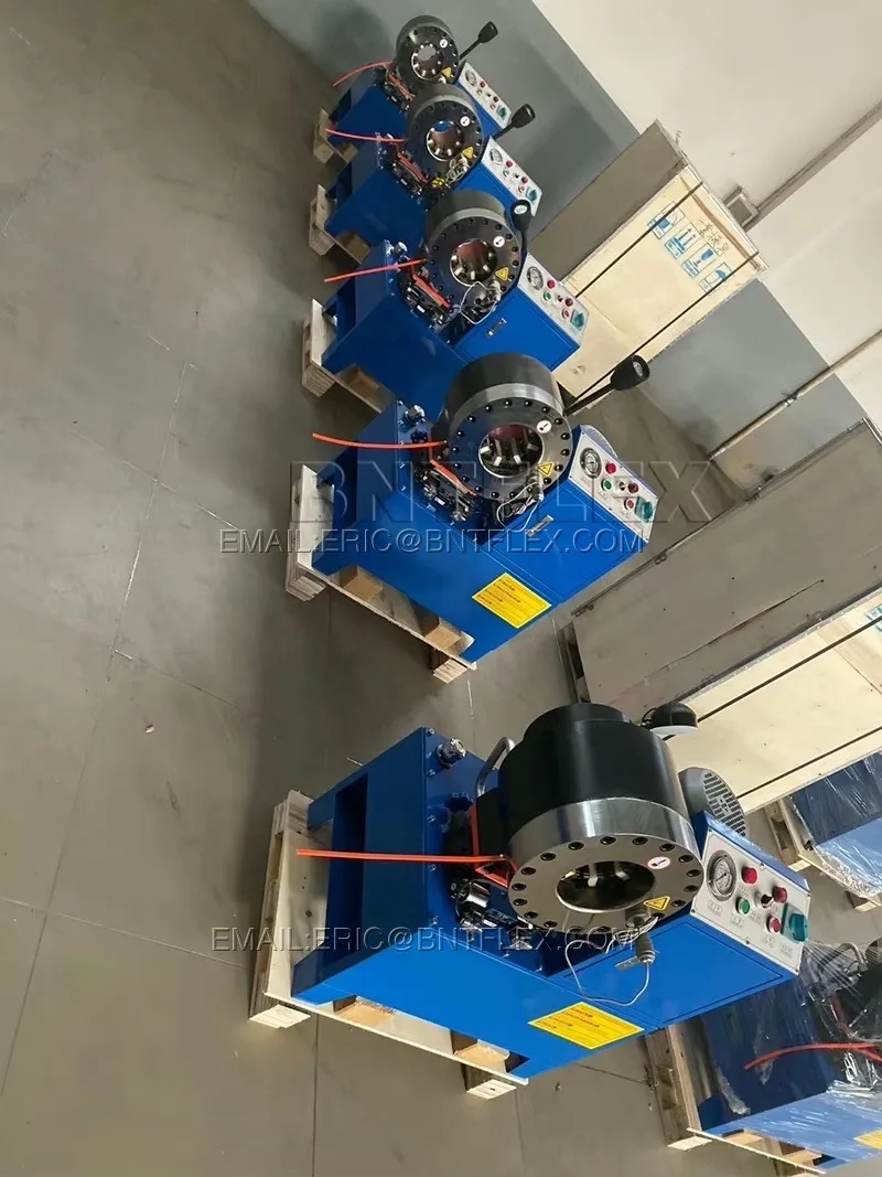 1/4 ما يصل إلى 2 بوصة 4SP آلة العقص ماكينة تصنيع الأنابيب المطاطية آلة الضغط للخرطوم الهيدروليكي #6