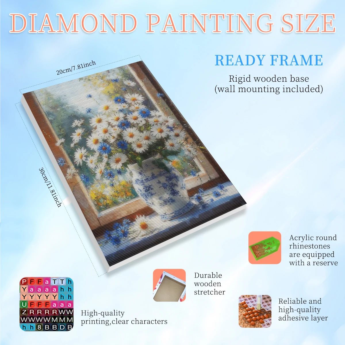RUOPOTY Framed Daisy Diamond P - Art Craft Idea review and price