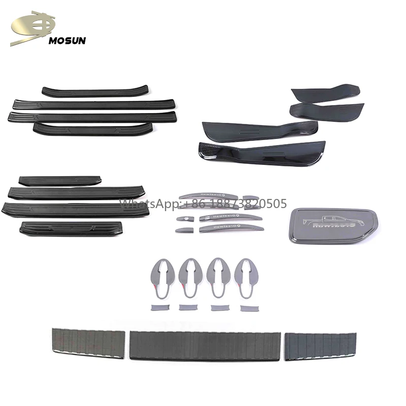 

ABS Полный комплект наружной обрезки для Great Wall Pao 2019 4X4, автомобильная головка для GWM, задняя фонарь, ручка, зеркальный бак