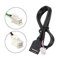 Car USB Cable Adapter Extension Cable Adapter 4Pin 6Pin For Car Radio Stereo Auto Accessories Wire Length 76 Cm