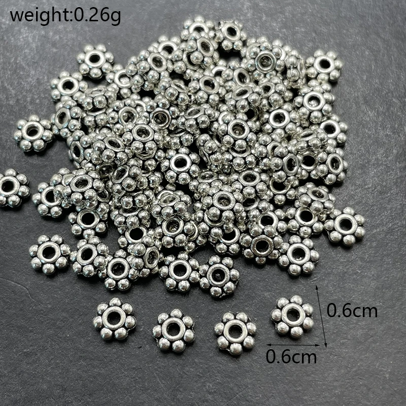 30-100pcs Tibetan Silver Color Metal Alloy Loose Spacer Beads Lot for Earring Necklace Bracelet Jewelry Making Findings Crafts