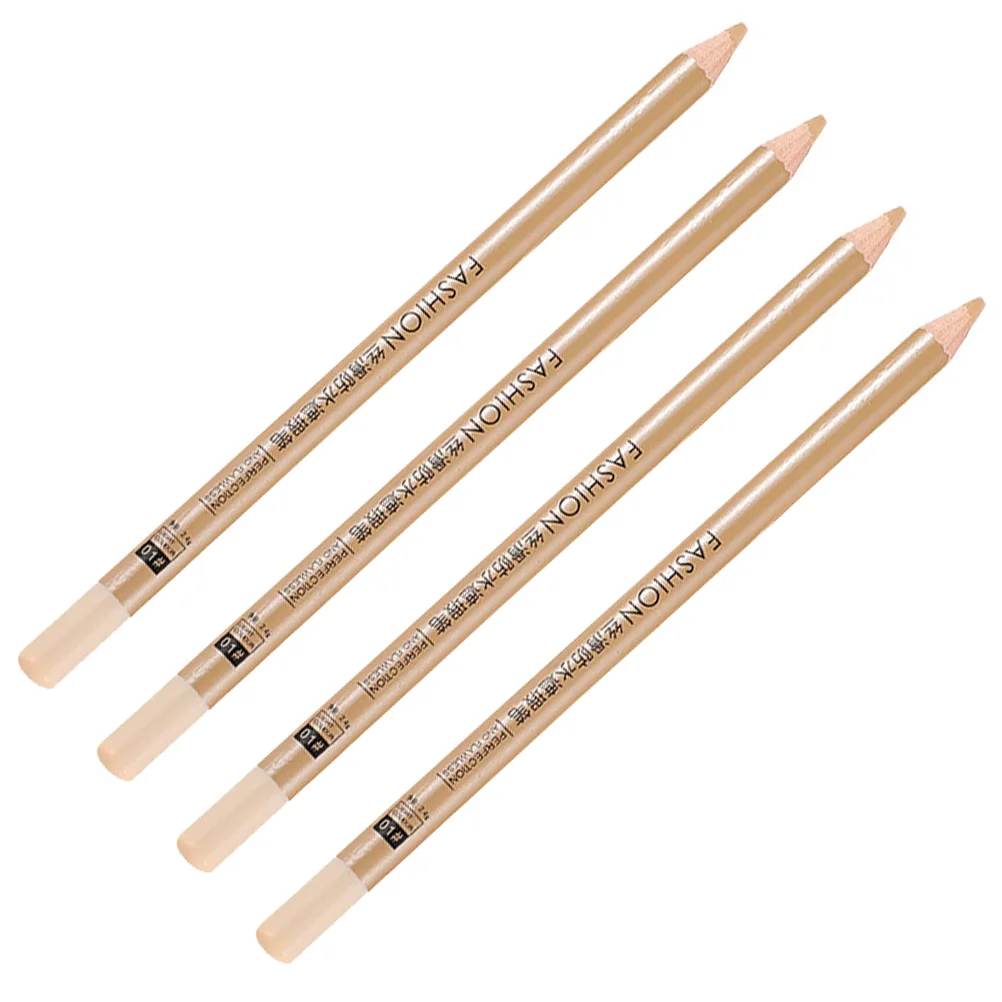 4Pcs Makeup Concealer Pen High Coverage Pencil for Eyes Marks Blemishes Easy Application Travel Friendly Essential