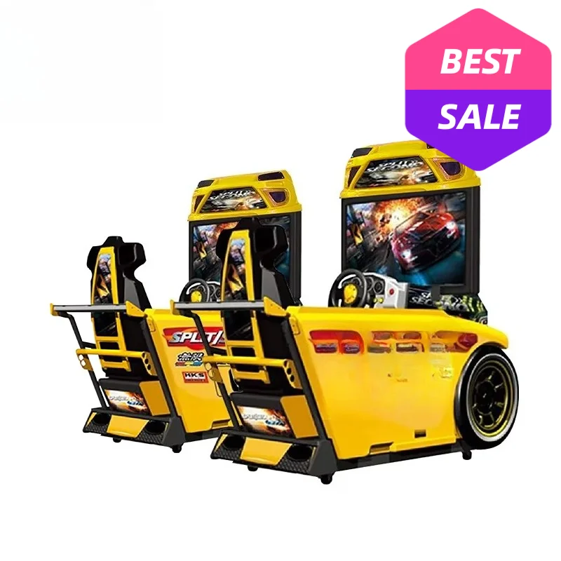 Wholesale Arcade Coin Operated Kids Video Bike Riding Game Machine 2 Players Bike Racing Simulator Custom