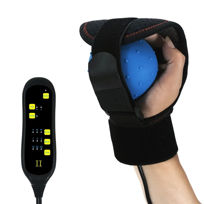 

Electric Stroke Hemiplegia Hot Compress Finger RehabilitatioRn ecovery Massage Stress Machine Hand Therapy Exercise Ball
