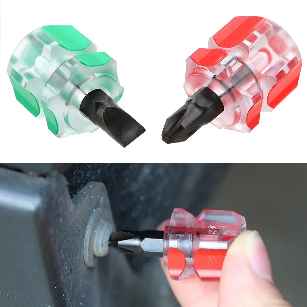 

Car Fender Repair Tools Slotted Screwdriver for Phillips Screwdriver Mini Hand Tool Short Small Split Accessories Retrofit Kit Y