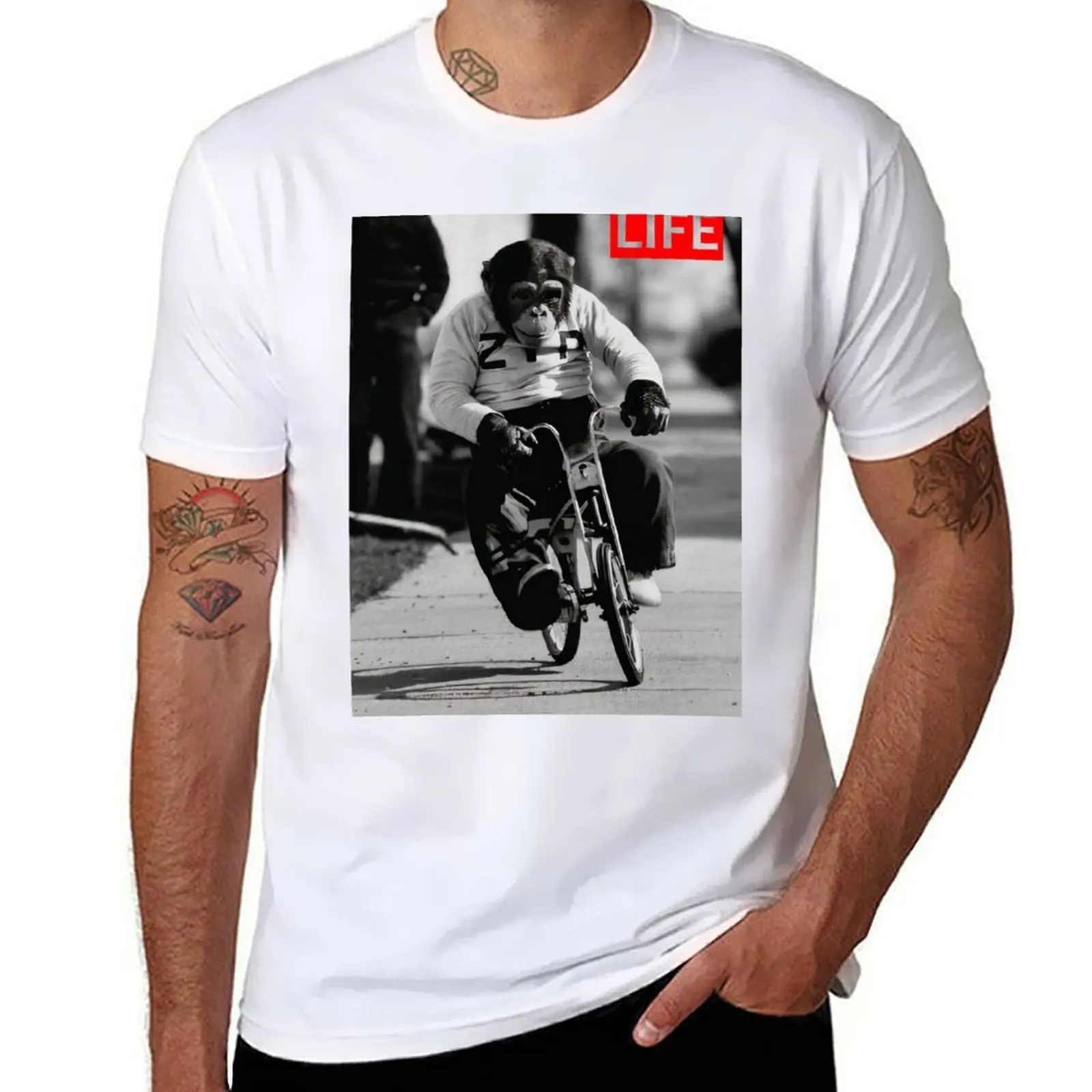

Chimpanzee Zippy T-Shirt man t shirt cotton man t shirts for men T-Shirt