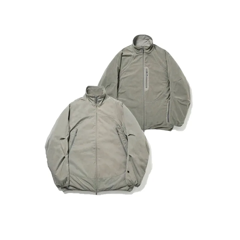 

New Arrival PIER39 23AW Double-sided Stand Up Collar Jacket for Men Loose Coat