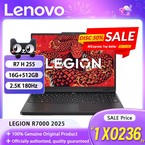 Lenovo Legion R7000 2025 R7 H 255 RTX5050 8G 16G+512GB 15.3inch 2.5K 180Hz Game