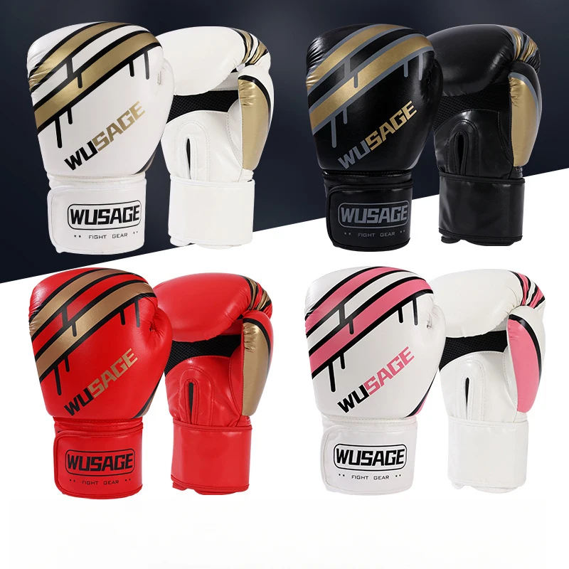 

Professional Boxing Gloves Sanda Combat Kids Adult Men Women Boxing Gloves Muay Thai Training Punching Bags Thickened Breathable