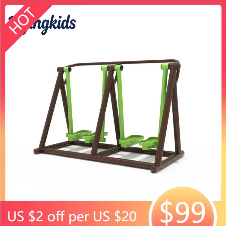 Children & Adult Outdoor Fitness Equipment Double Walker Steel Parallel Bars