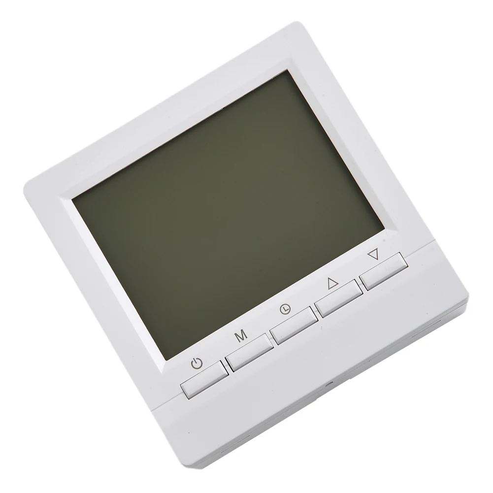 

Controller Room Thermostat Digital Gas Boiler Thermostat Household LCD Battery Type Room Heating Blue Backlight