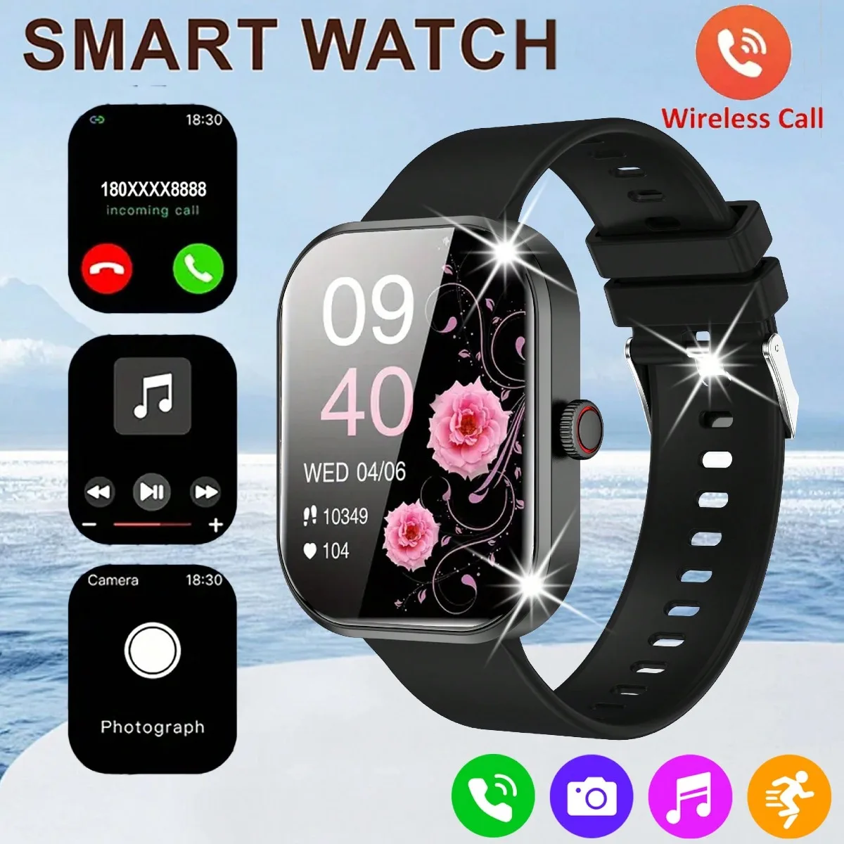 

Smart Watch for Men Women- Answer/Make Call,Waterproof Outdoor Smartwatch with Multiple Sports Modes for IOS/Andriod