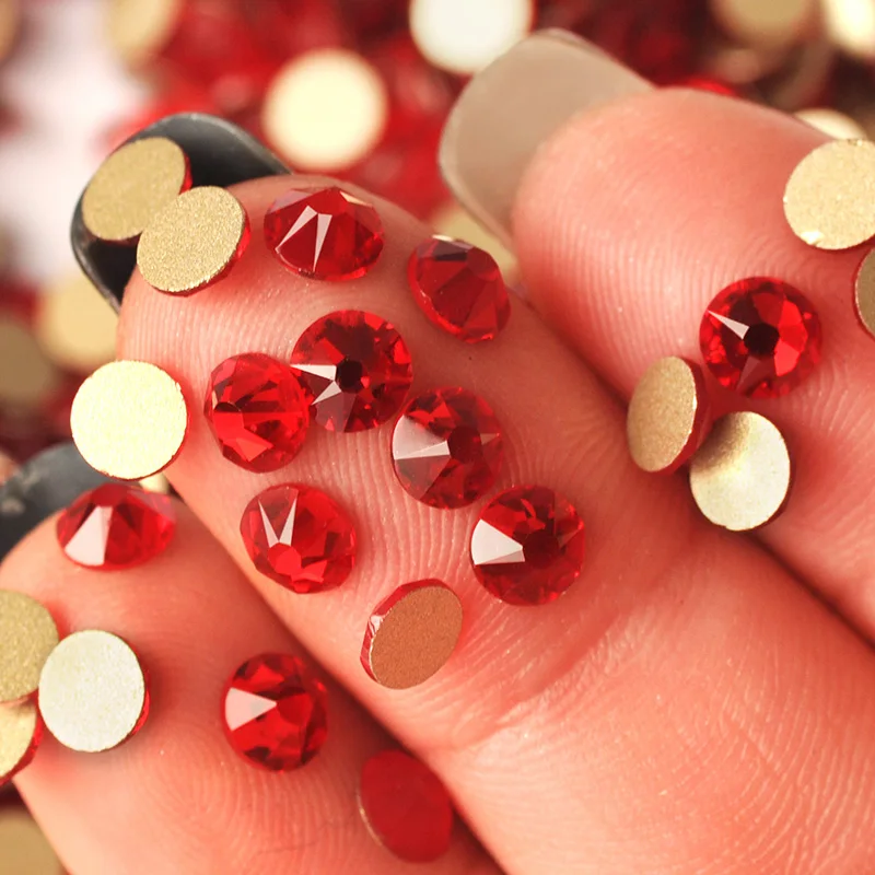 8 Große und 8 Kleine Xirius Cut Facetten Nagelrhinestones, Flatback Non-Hotfix Kristallfarben Dekorationssteine für Nagelkunst und Kleidung – Detail 4