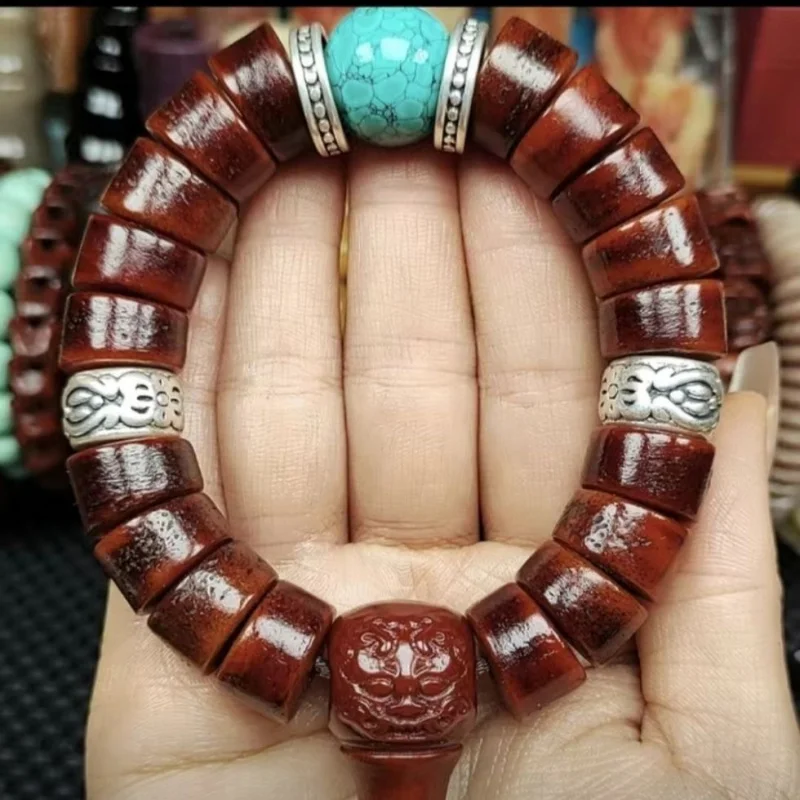 

Браслет с бусинами Gaga Bone Beads, 16 мм, модный, универсальный