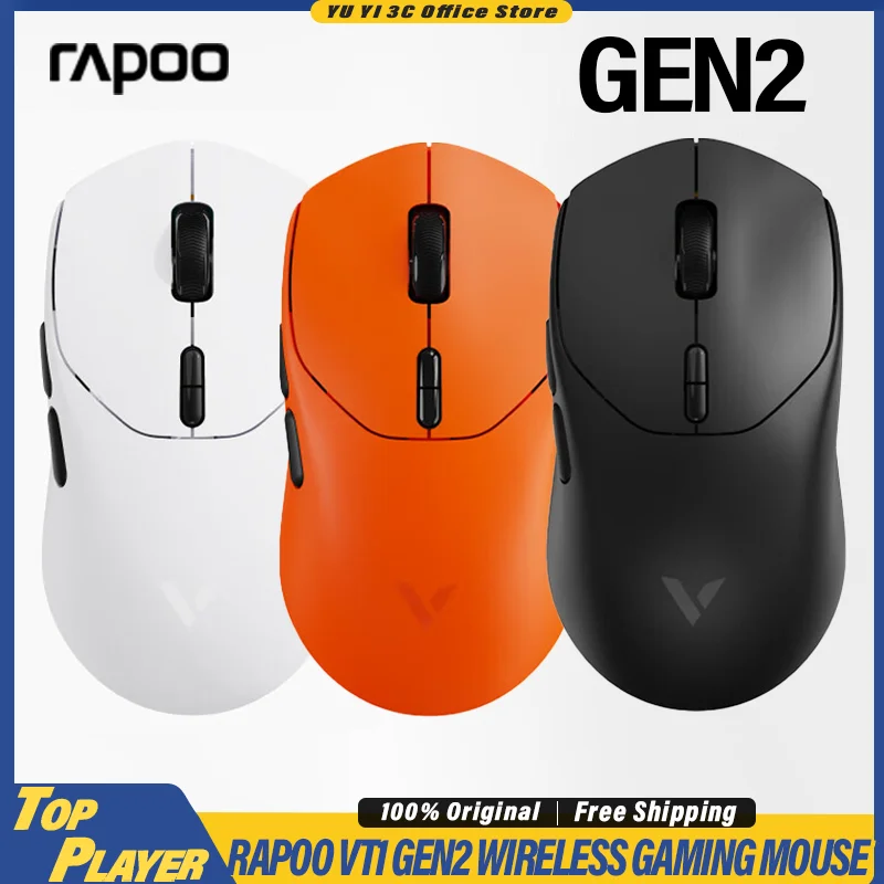 

Rapoo VT1 Gen2 Gaming Mouse Pxiart Sensor PAW3398 Booster Mode V+ Wireless 8000Hz Low Latency Play Full Power E-Sport Firmware