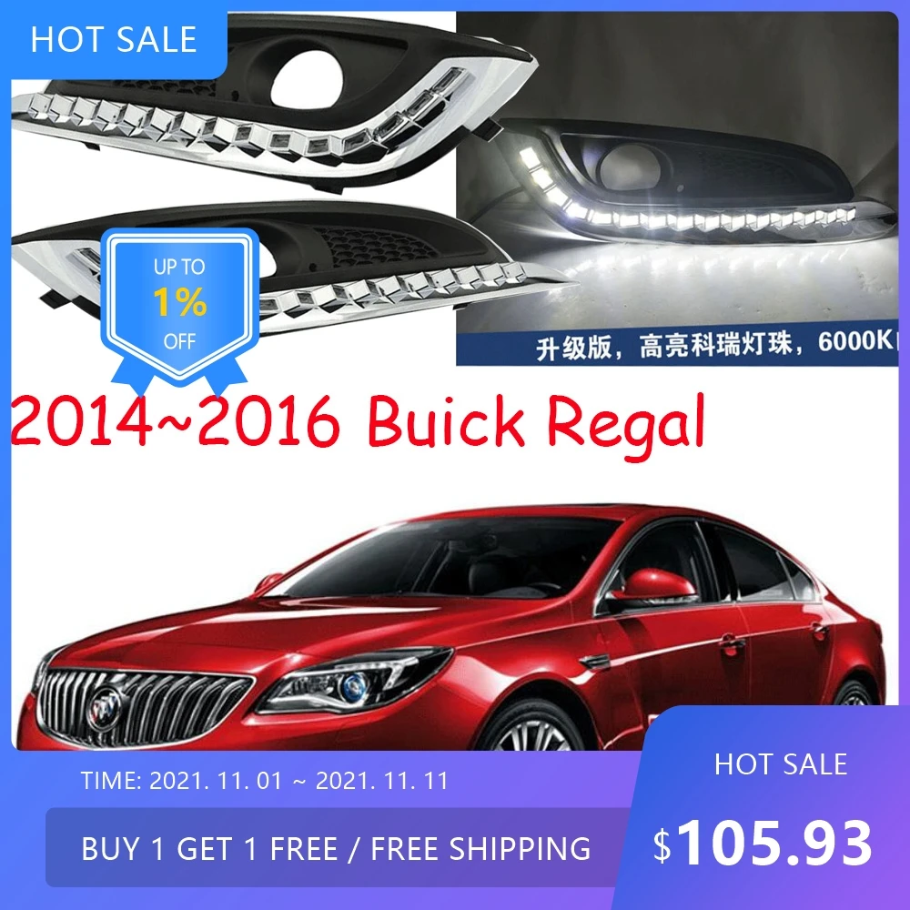 Luz diurna para Opel Signia, faro delantero para auto, accesorios para auto, faro LED para Cruiser Signia, luz antiniebla, 2014~2016