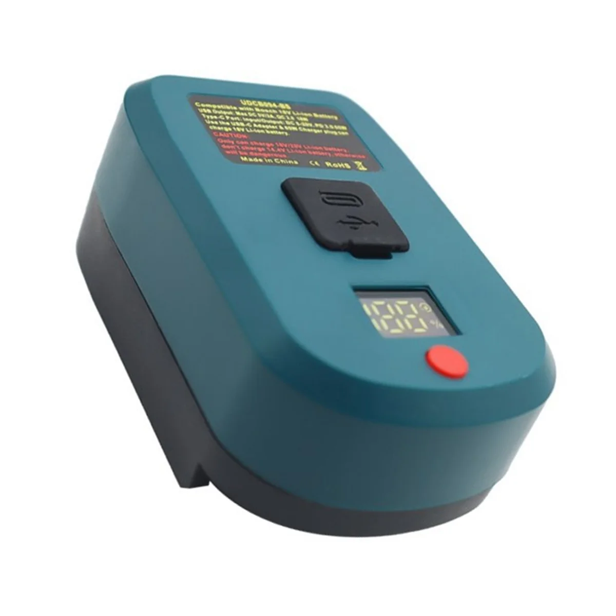 

65W Adapter Charger for Bosch 18V Li-Ion Battery with Type-C Port and USB Port Reverse USB Charge Adapter Converter