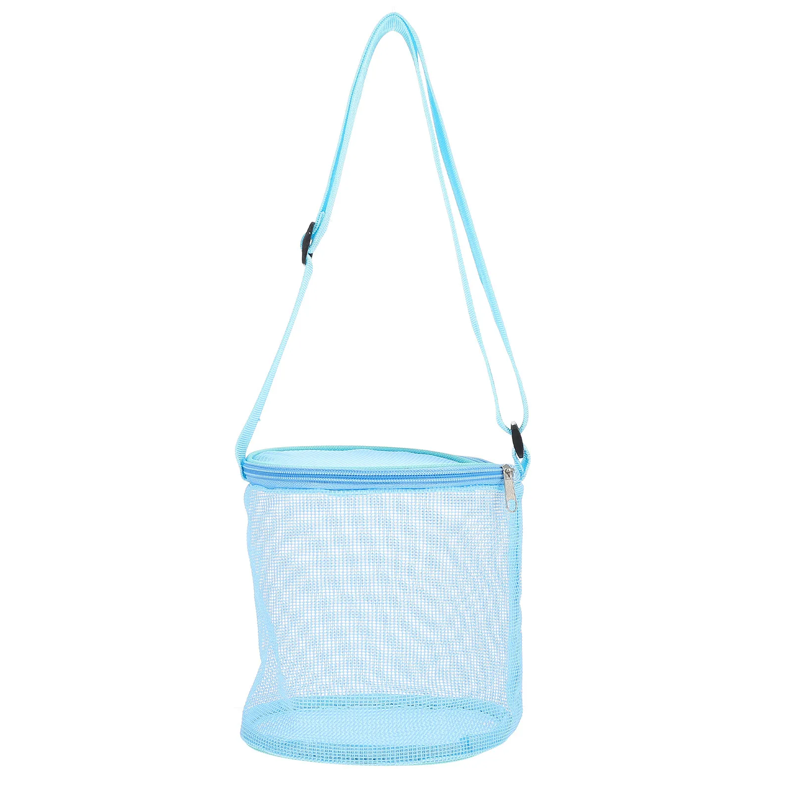 Mesh Beach Shell Storage Bag – Large Foldable Lightweight Hollow Bag for Kids, Swimming Pool & Collecting