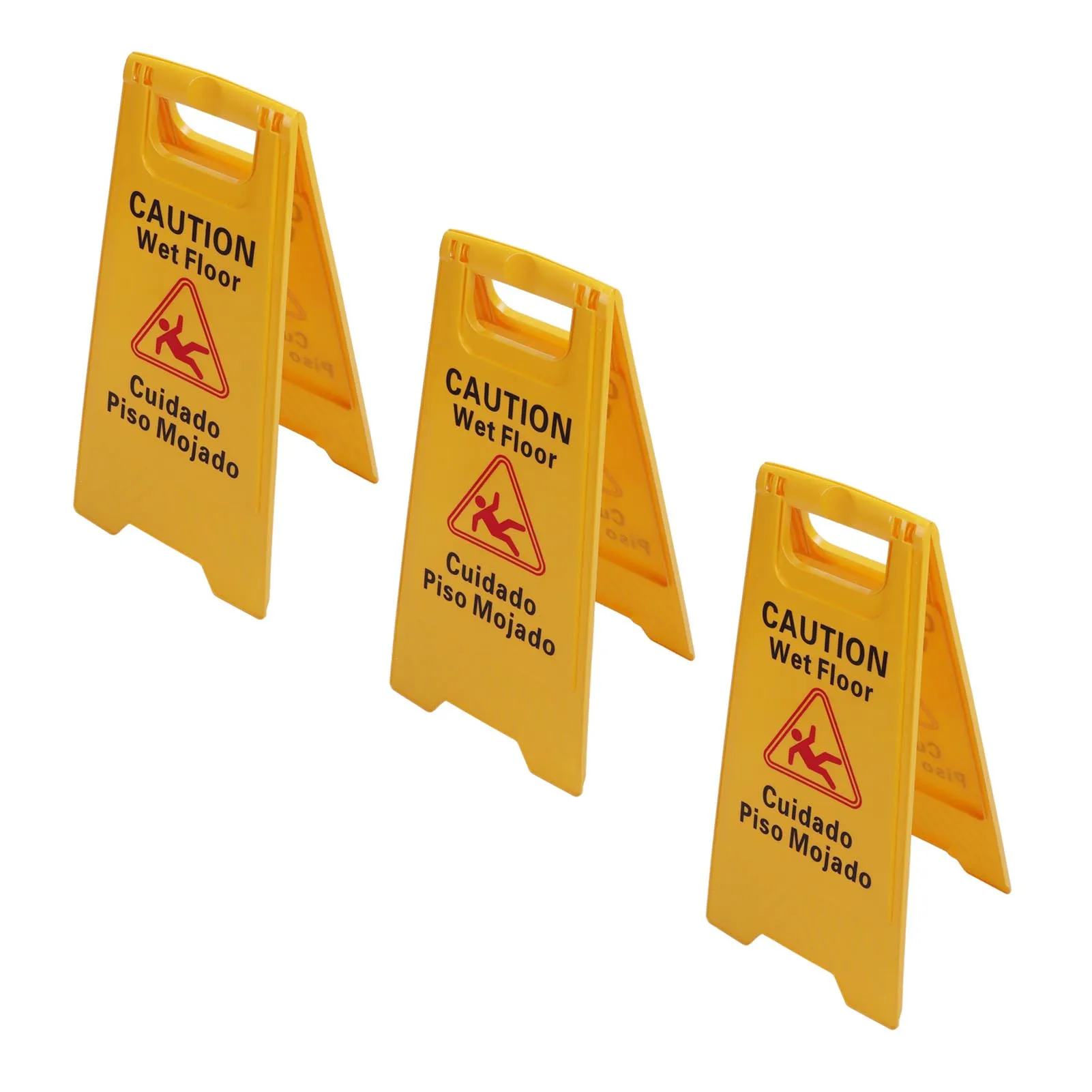 Wet Floor Sign Foldable A Frame Caution Floor Sign Plastic 2 Sided for Indoor Outdoor Double Sided Floor Sign Floor Sign