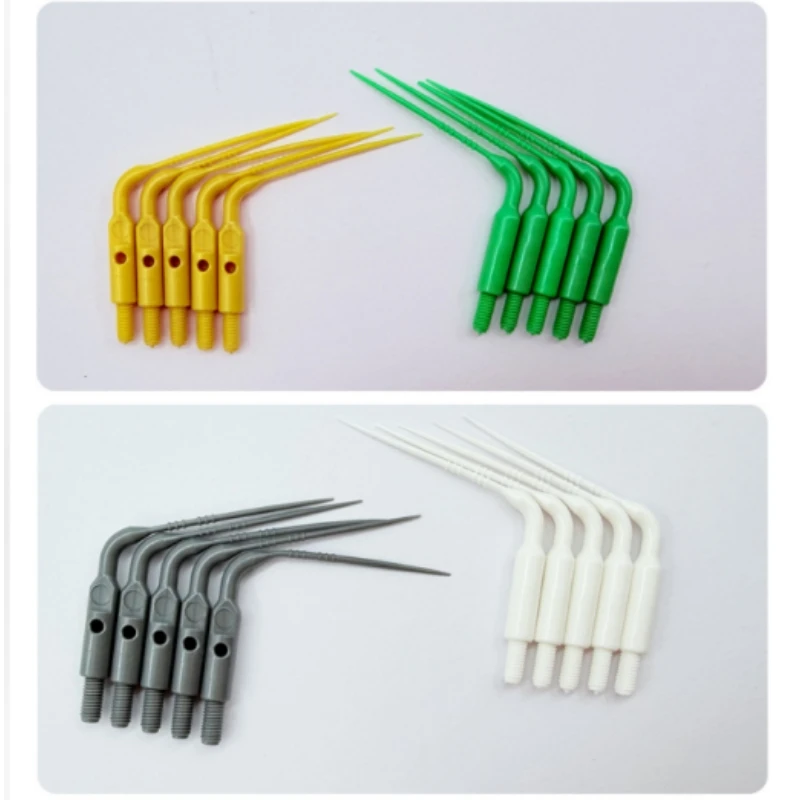 10Pcs Dental Sonic Powered Irrigation Tips Plastic Working Tip for Air Scaler Handpiece Endo Root Canal Therapy Material ﻿