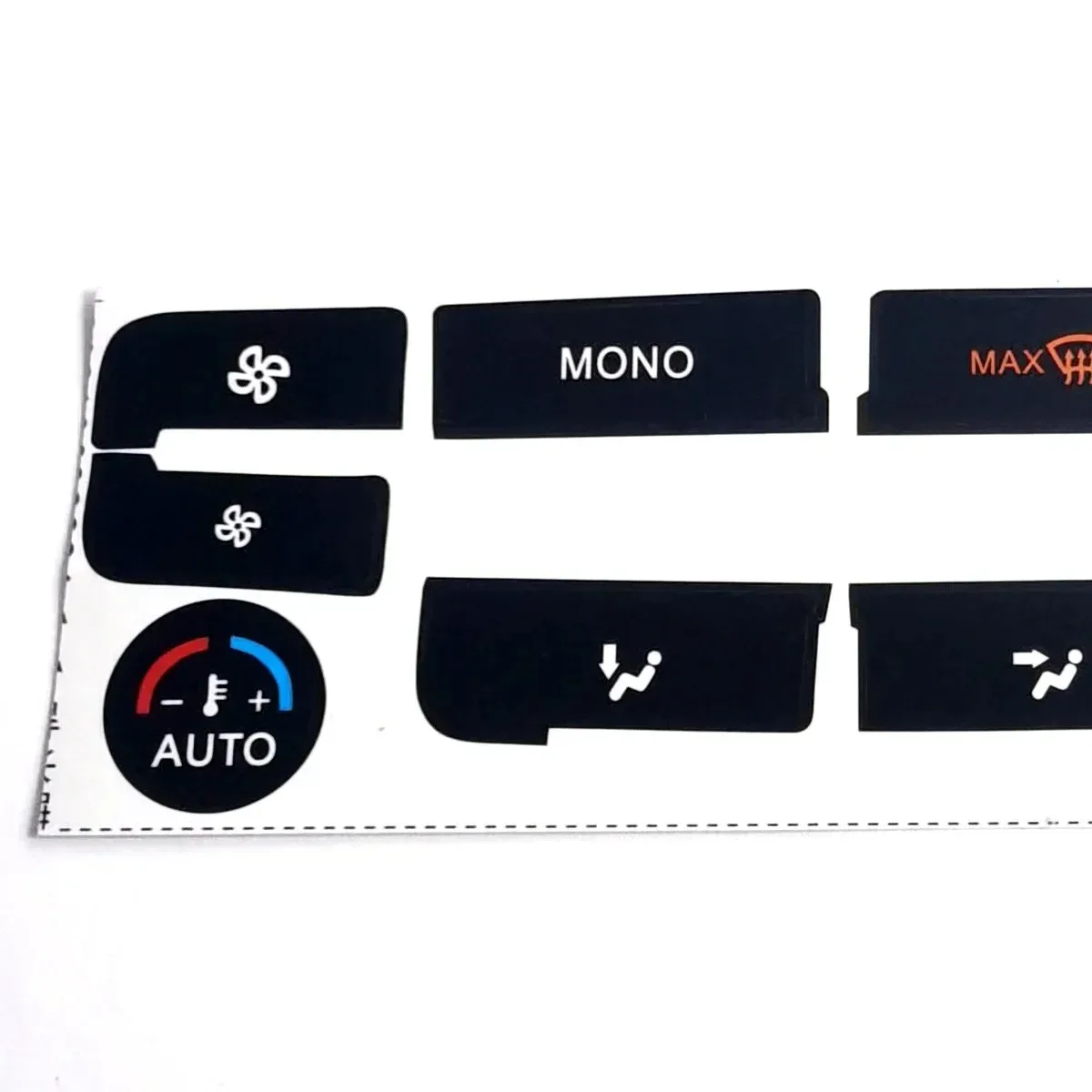 Car Air Condition Control Switch Button Repair Stickers For Ford S-Max For MONDEO A/C Button Repair Kit Matte Black