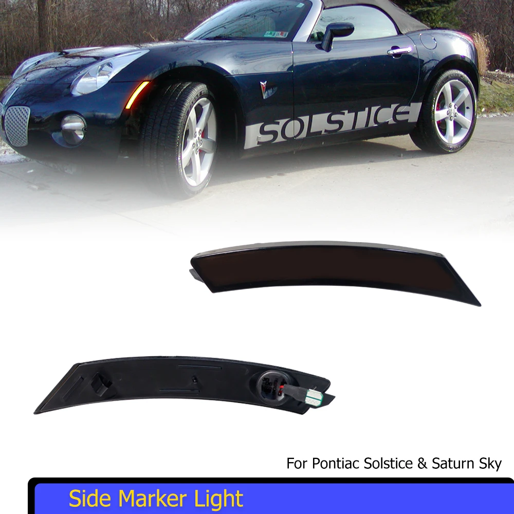 

Car LED Front Wheel Arches Side Marker Turn Signal Lights Parking Lights For Pontiac Solstice 2006-2010 For Saturn Sky 2007-2010