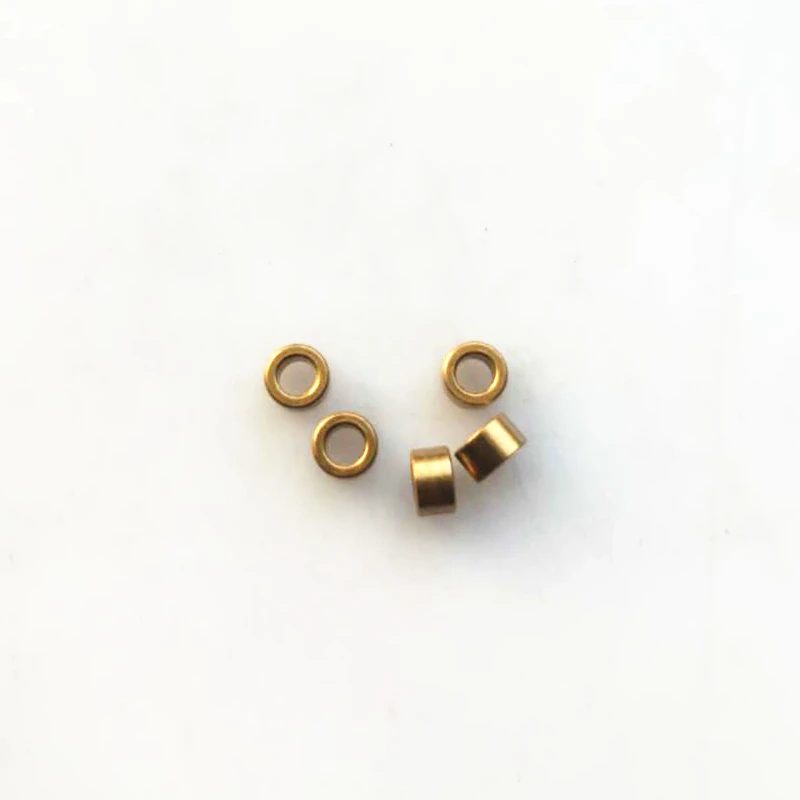 10pcs Copper Sleeve High Precision Shaft Inner Diameter 3mm Outer Diameter 5mm Powder Metallurgy Oil Bearing Bushing