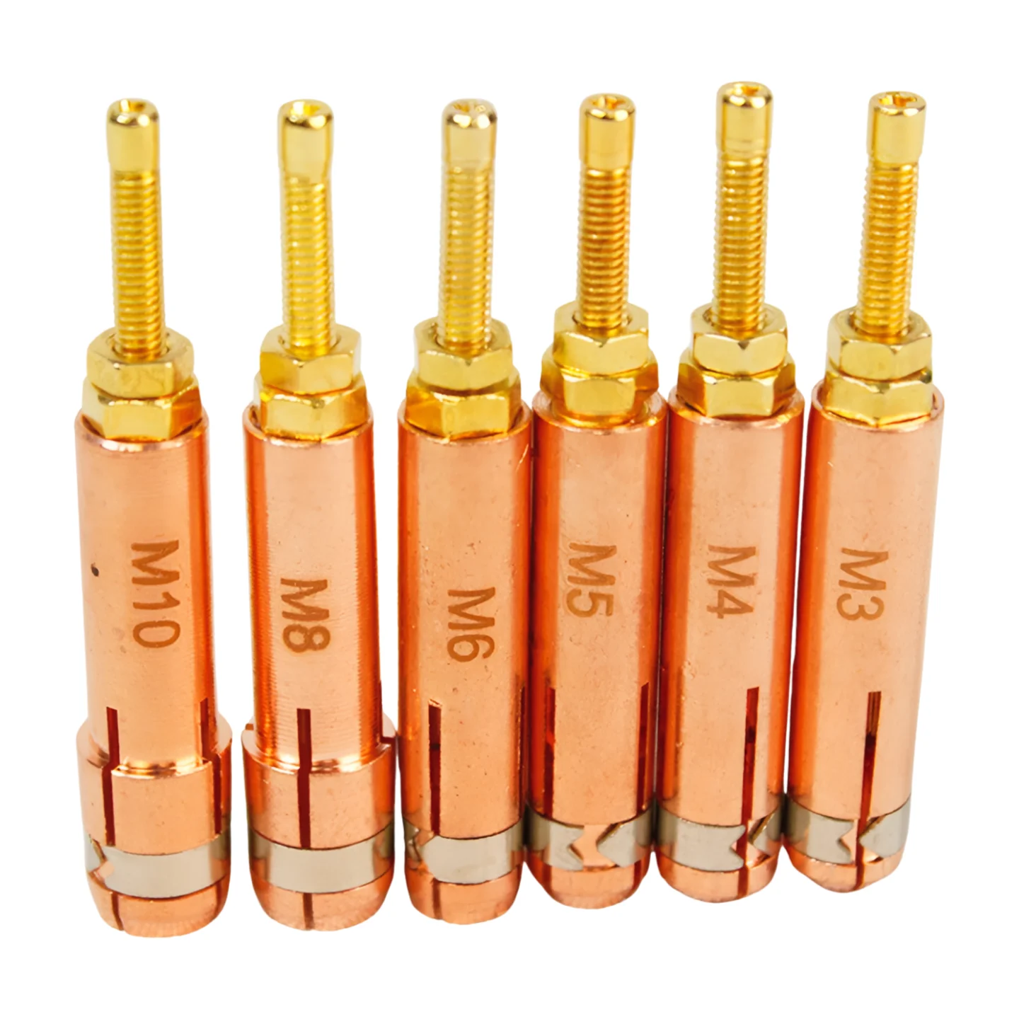 Apenas 1 pçs m3 m4 m5 m6 m8 m10 pinça mandril para descarga do capacitor cd parafuso prisioneiro arma de solda tocha de solda parafuso prisioneiro