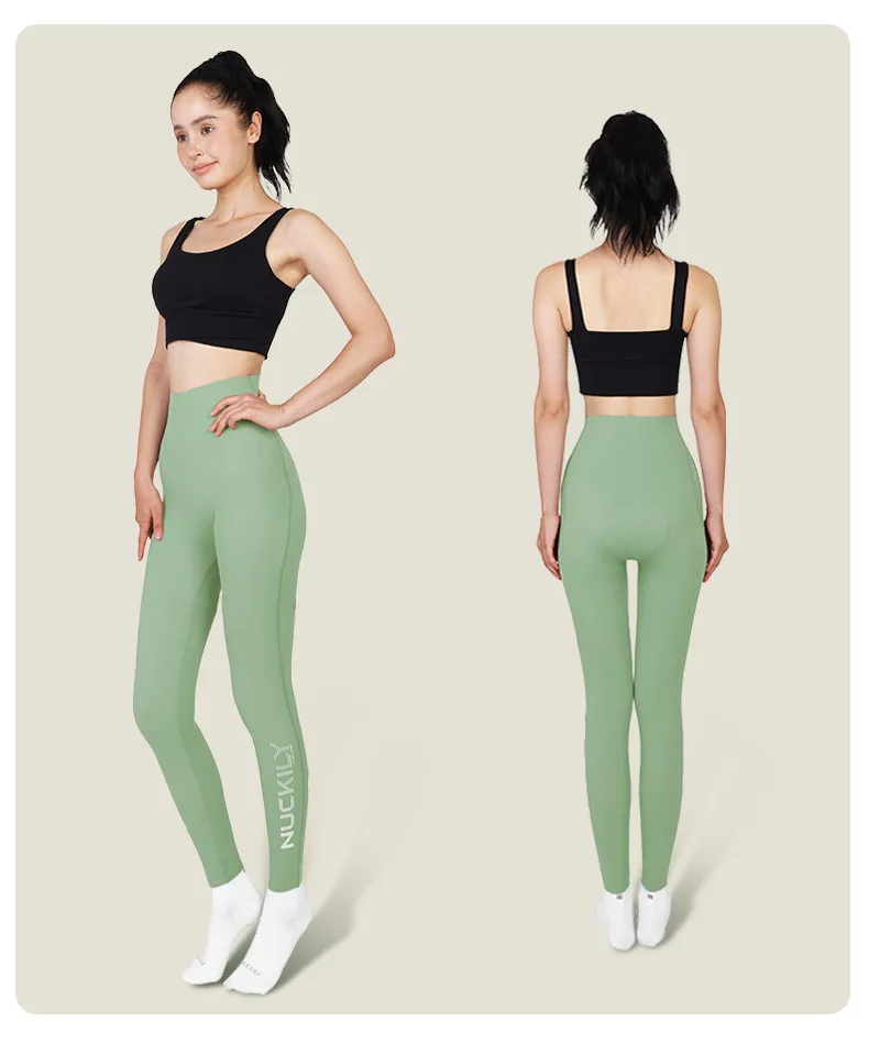 NUCKILY Nahtlose Radhose für Damen, gepolsterte Fahrrad-Leggings, hohe Taille, schnell trocknend, atmungsaktiv, Stretch, 3D-Pad, Rennrad-MTB-Fahrrad-Leggings – Detail 36
