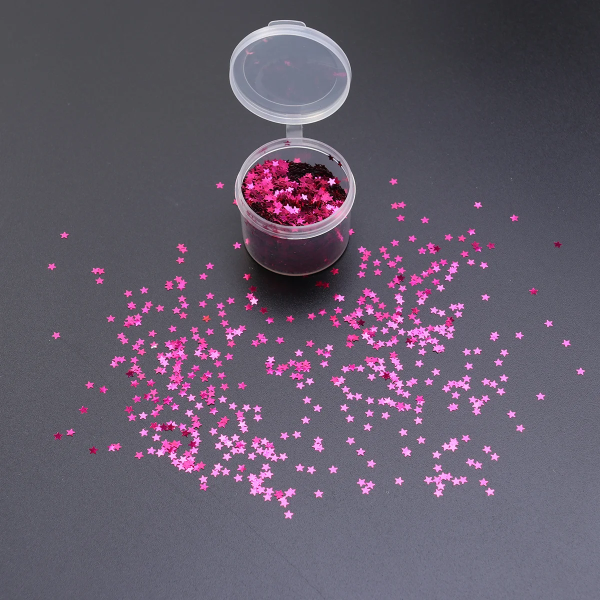 3Mm Star Sequins Five Pointed Rosy Color Retention DIY Craft Supplies for Nail Art Organizer Mobile Phone Shell Party Favor Bags