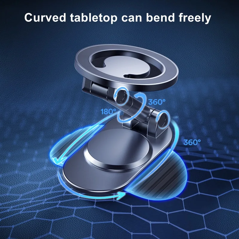 Magsafe Magnetic Car Phone Holder,Upgrade 1080° Multi Form Rotatable Folding Instrument Panel Strong Magnet Navigation Bracket