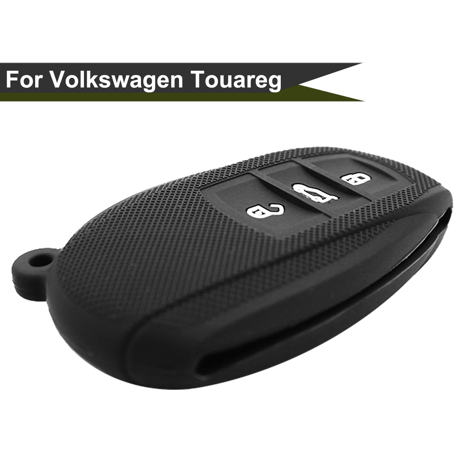 Remote Silicone Cover For Volkswagen Touareg 2011-2018 Remote Rubber Keyless Key Case Fob Protection Smart Entry Shell 3button