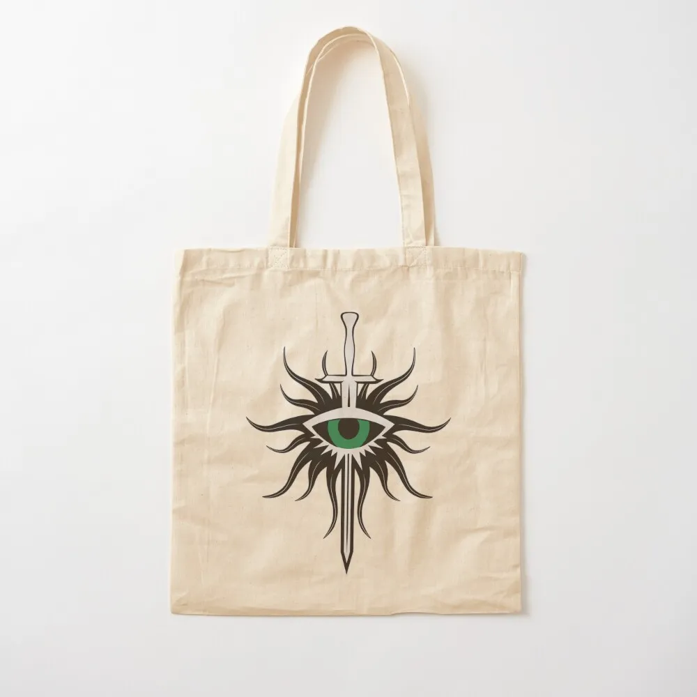 أسود Inquisition Logo 8 Tote Bag أكياس عربة التسوق حمل حقيبة المرأة شخصية حمل حقيبة تسوق قماش #2