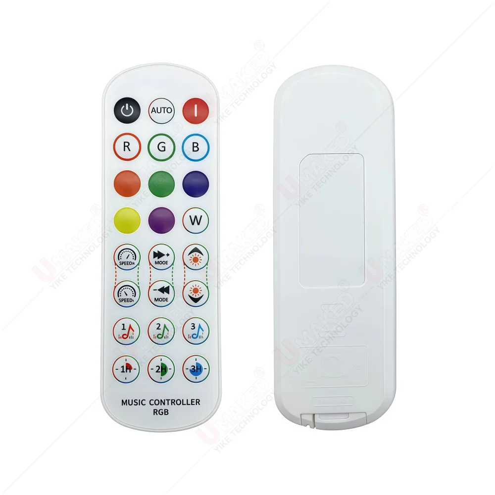 Wifi LED RGB Controller 24keys IR Remote Smart Life APP Music Control for RGB Strip Lights work with Alexa Google Home