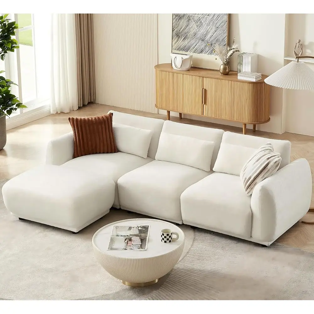 White 3-Piece L-Sha… - image