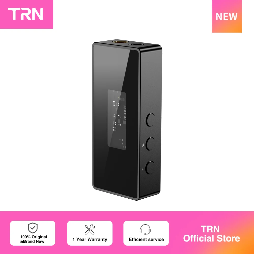 TRN Black Pearl HiFi DAC de Alto Desempenho com Decodificação de Áudio Digital de Chip Duplo