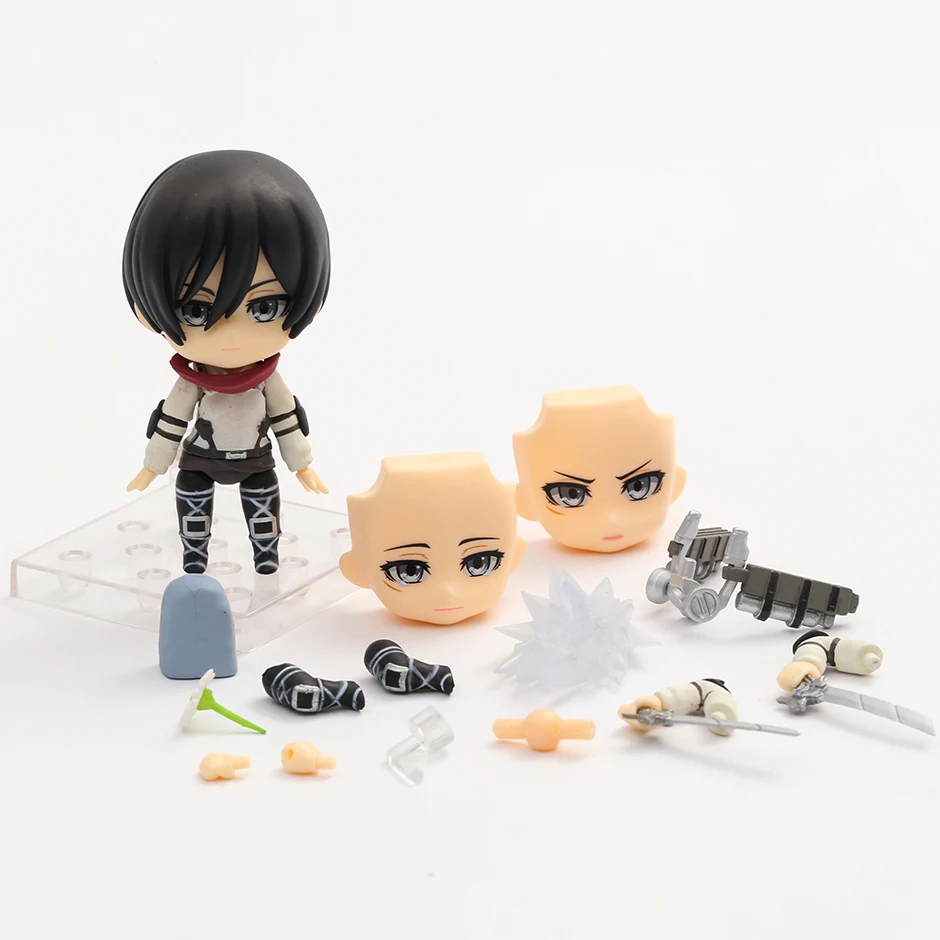 Attack on Titan Levi 2002 Eren 2000 Mikasa 2001 Action Figure Collection Model Toy Q Doll Xmas Gift