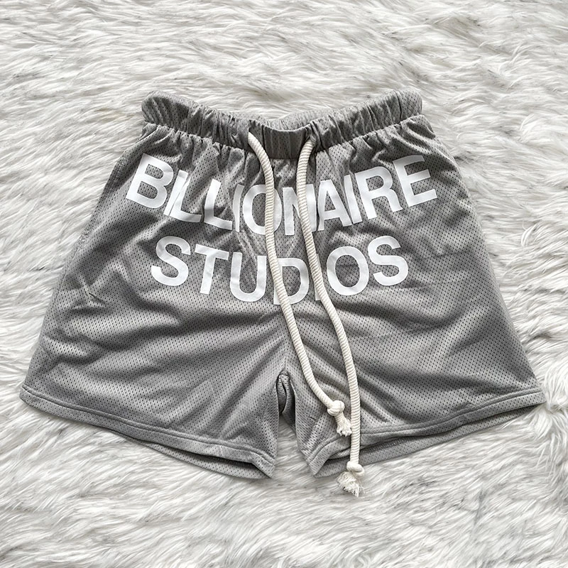 

Mesh Breathable Fabric Cactus Jack Shorts Summer Unisex High Street Hip Hop Drawstring Casual Shorts
