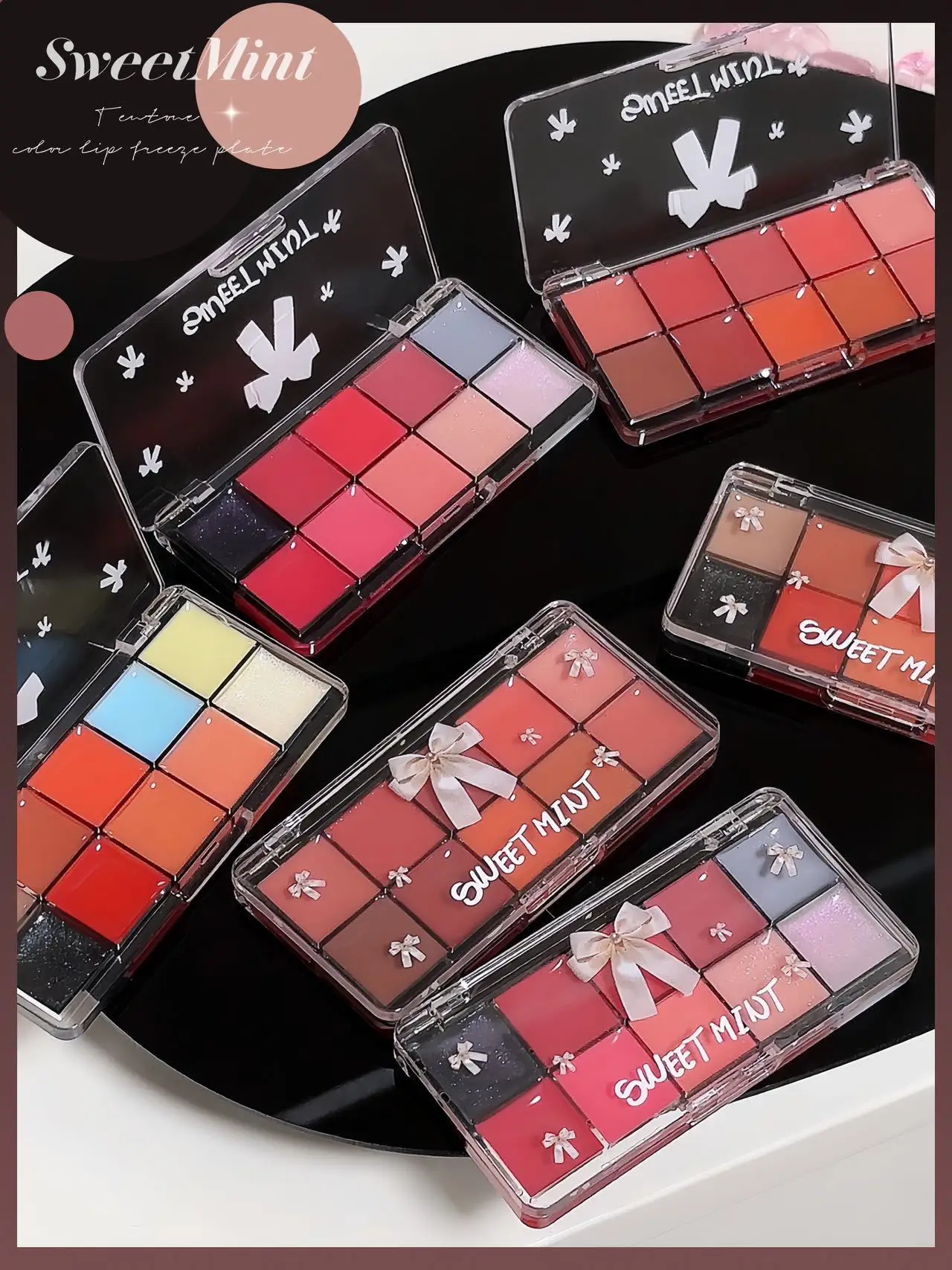 10-Color الشفاه هلام لوحة مرآة كريستال ملمع الشفاه ترطيب المياه الزجاج الأحمر البرتقالي زيت الشفاه بلسم مثير طبطب طقم مكياج